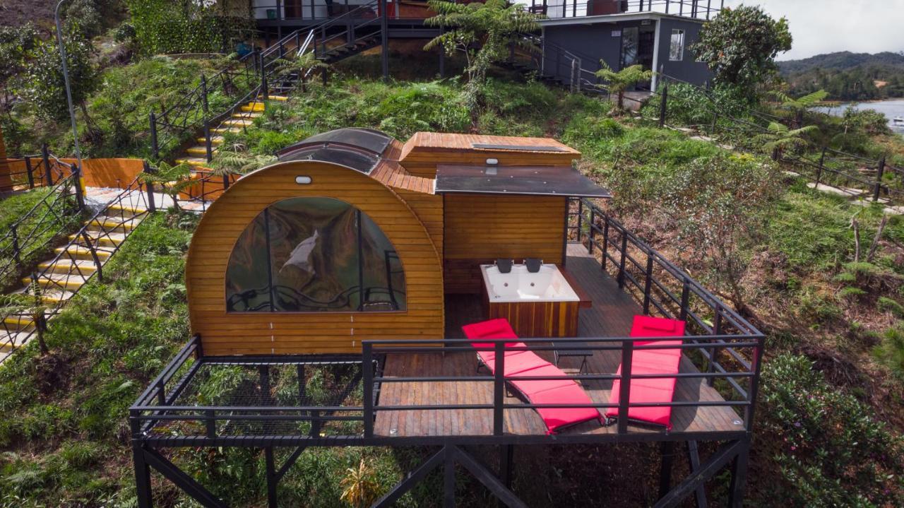 Glamping The Mountain Hotell Guatapé Eksteriør bilde