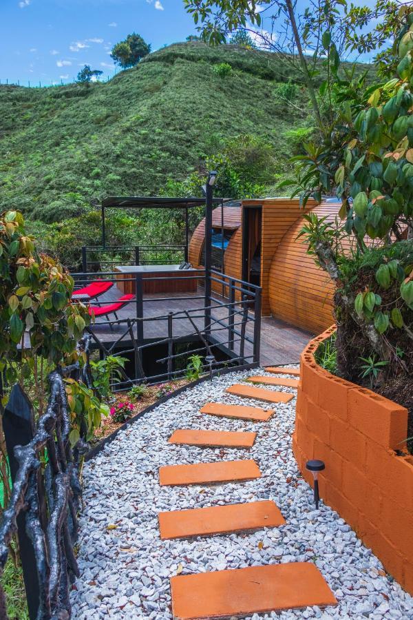 Glamping The Mountain Hotell Guatapé Eksteriør bilde